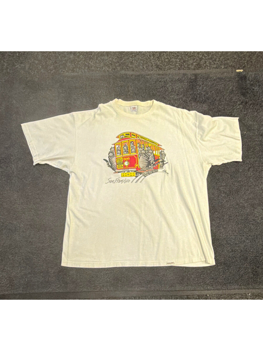 Vintage 90s B Kliban Cat T Shirt XXL Crazy Shirts San Fran Single Stitch USA